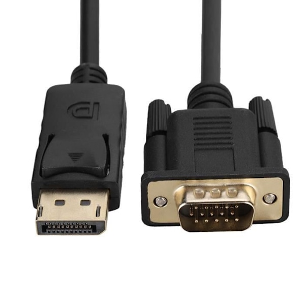 Displayport till VGA-kabel, DP till VGA Portabel HD 1080P Displayport till VGA-kabel, 1,8M Kvinnor Män Hem för kompatibel med Laptop