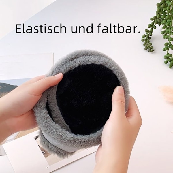 2 st Unisex Öronmuffar, Vinter Öronmuffar, Termiska Öronmuffar klassiska Unisex Varma Vinter Öronmuffar
