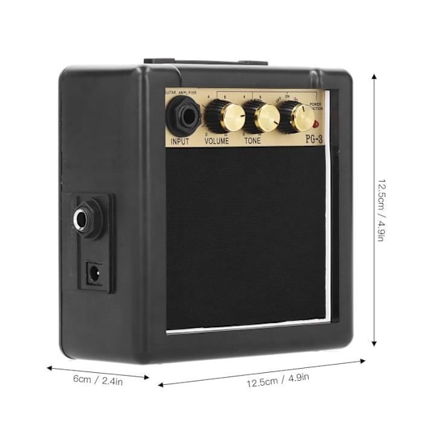 Mini Bärbar Gitarrförstärkare Liten Högtalare Musikinstrument Tillbehör Pg-3 3W