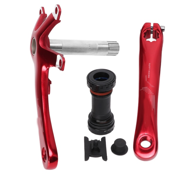 VIARON Bike Crank Arm aluminiumslegering 130 mm BCD sammenleggbar landeveissykkel hul bunnbrakett kranksett Rød