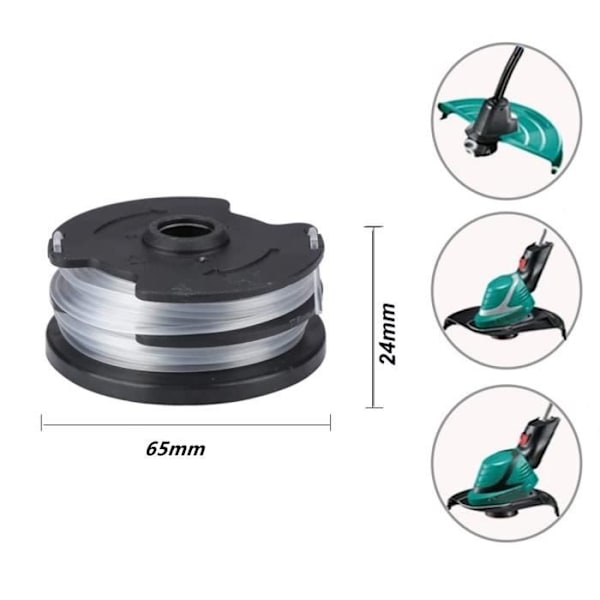 Set med 4 ersättningsspolar kompatibla med Parkside Prt 550 A1 sladdlös grästrimmer - Lidl Ian 311404, Prta 20-Li C3 Ian351753 Black