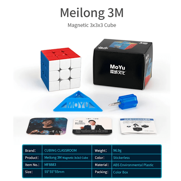 2M 3M Magnetisk Kub Version 2X2 3X3 Magiska Kuber Leksaker Magneter Stickerless M Speed 3X3 Pussel Pedagogisk Present Leksaker Stickerless 3M