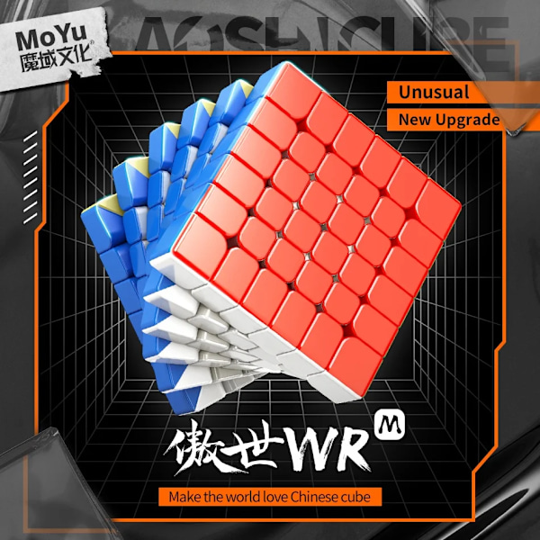 Aoshi Wrm 6X6X6 Magnetisk Magisk Speed Cube Stickerless Professionell Fidget Leksak Aoshi Wr M Cubo Magico Pussel aoshi wrm 6x6