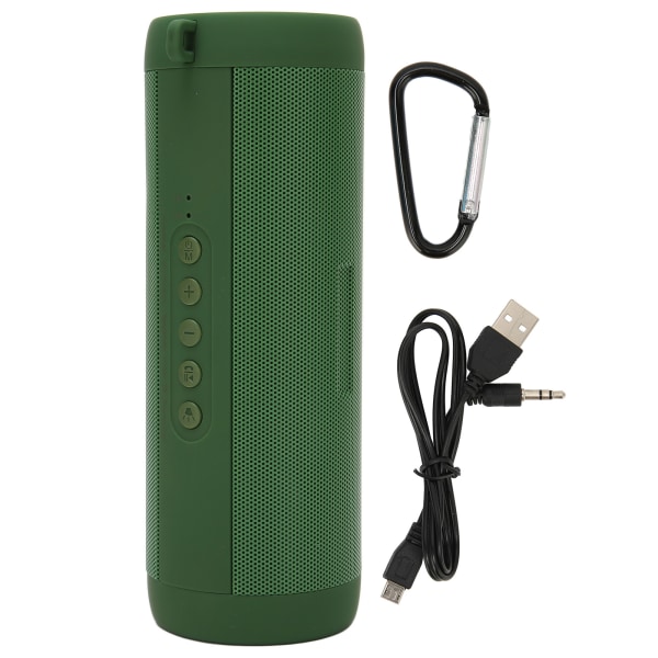 Bluetooth-høyttaler Stereo støyreduksjon Vanntett bærbar trådløs høyttaler med lommelykt for Camping HomeGreen