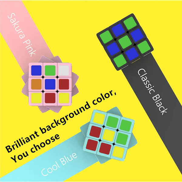 Cubelab 1 cm Mini Magic Cube Liten 3x3 Professionell 1 cm Speed Cube Magic Cube Pussel Blå Rosa Svart Leksaker För Barn Present 1 pc Blue