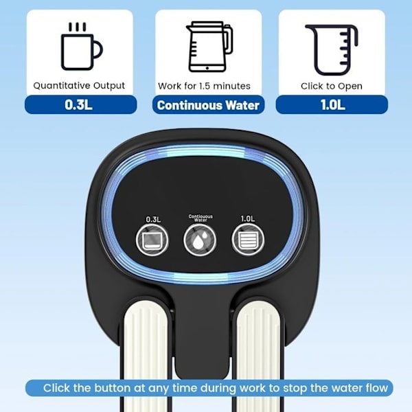 Dryckesautomat Elektrisk Vattendispenser USB-laddning Automatisk Dricksvattenpump Vikbar Dricksvattenpump