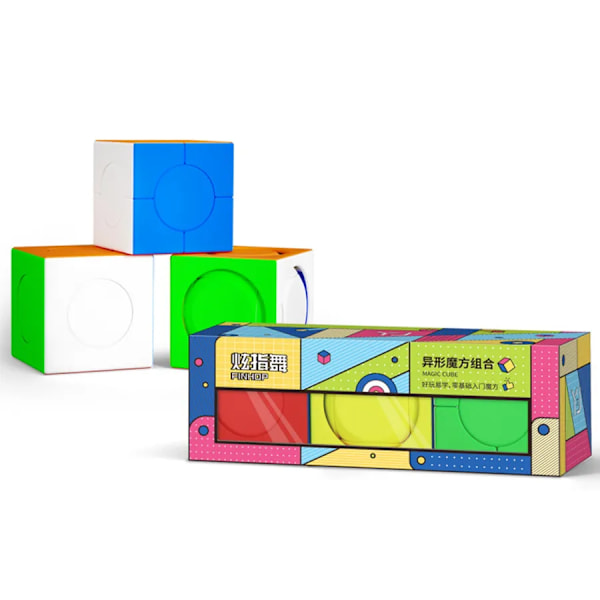 Tianyuan Magic Speed Cube 3X3X3 Stickerless Pussel Enfärgat Pussel Nybörjarövningar Kubmatchning NO.3