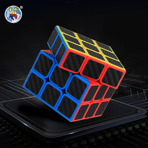 Sengso Speed Cube 2X2 3X3 4X4 5X5 Kolfiber Sticker Magic Cubo Rubick Profession Pussel Hög Kvalitet Barn Fidget Leksaker 2x2