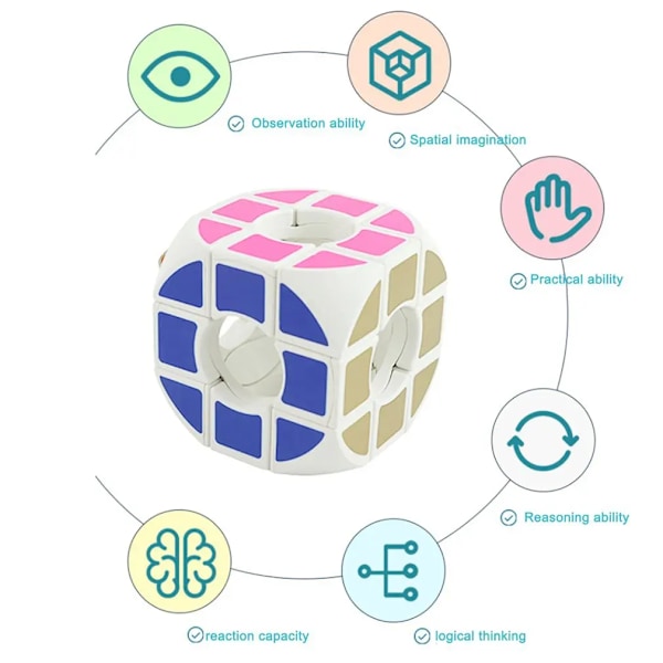 Magisk Kub Arc Hollow Cube Svart Bas Magisk Kub Pussel Utveckling Intelligens Specialleksaker Hjärngympa Presentförpackning multi