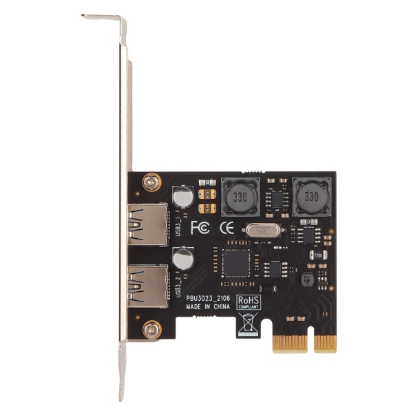 PCIE- USB 3.0 -laajennuskortti, sisäinen power induktori 2-porttinen USB3.0-liitäntäkortti