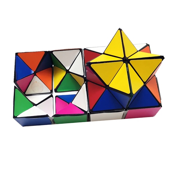 Kreativ Gör-det-själv 2-i-1 Yoshimoto Kub Magic Cube Leksak Stressreducerande Spel För Barn Män Kvinnor Infinity Kub Presentidé No box