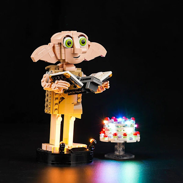Lazishi LED-belysning 76421 set lämpligt för Dobby™ husalven byggstenar (endast belysningstillbehör ingår) standard