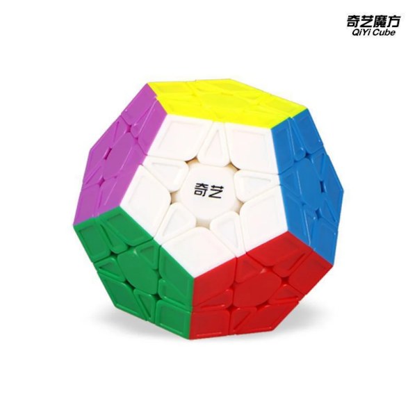 Megaminx Magic Cube 3X3 Stickerless Dodekaeder Speed Cubes Hjärngympa Twist Puzzle Leksak Megaminx Fidget Leksaker Cubo Rubix White
