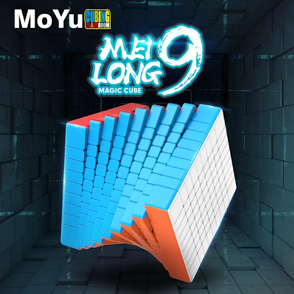 Mfjs 9X9 Magic Speed Cube Stickerless Professionell Fidget Leksak 9 9X9 Cubo Magico Pussel Stickerless