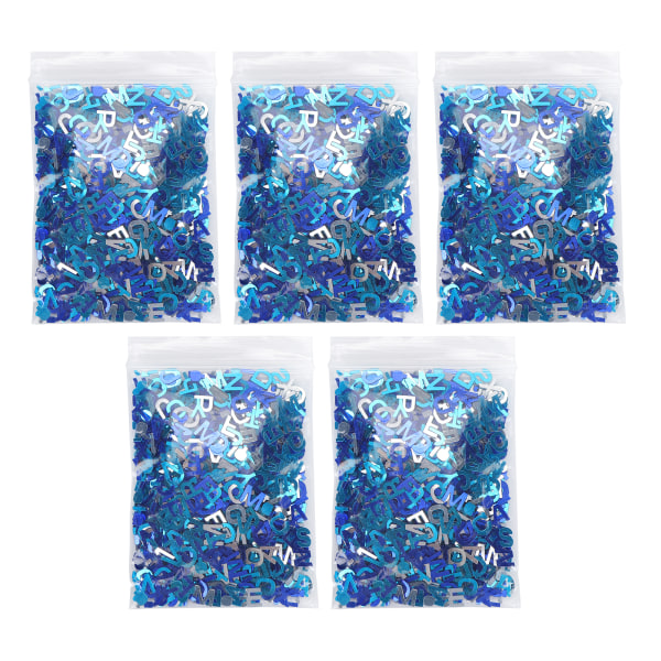 8 mm blå konfetti fest glitter paljetter bordsdekorationer för tacksägelsedagen dopbrev