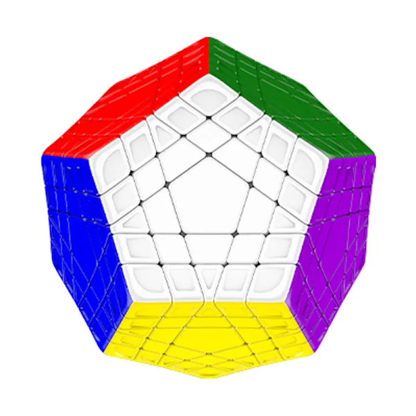 Yuxin Huanglong Gigaminx Magic Cube Stickerless 5X5 Dodekaeder Professionellt Hastighetspussel 12-sidig Megaminx Fidget Leksak Cubo Magico Gigaminx Cube