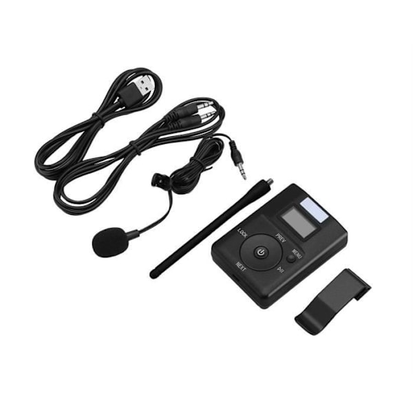 Bärbar stereoradio streamingadapter med lågeffekts 3,5 mm trådlös FM-sändare-Swt