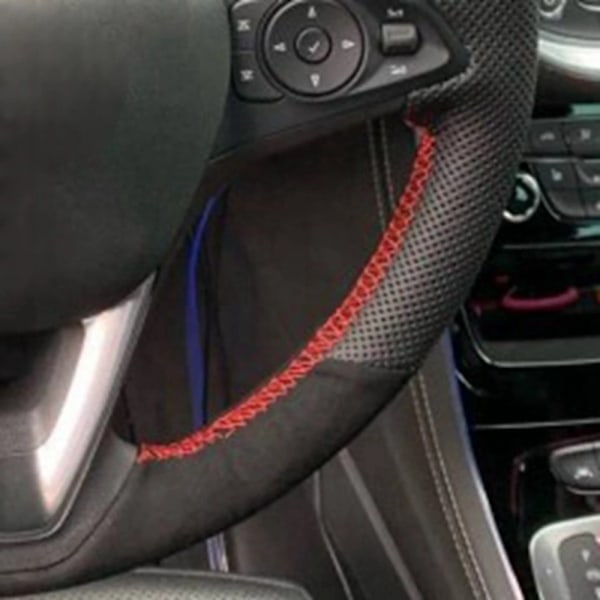 Anti-halk rattöverdrag i mockaläder för Opel Astra K Corsa E Karl Crossland X Grandland Insignia Zafira
