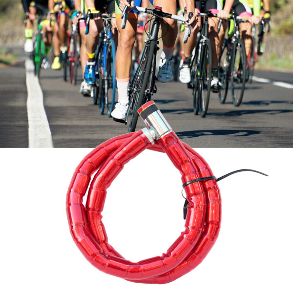 Sykkelspole Kabellås Rød Vanntett Rustbestandig Enkel å bære Universal Motorsykkel sikkerhetslås