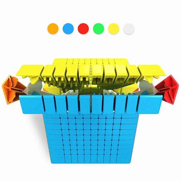 [Ecube] 10X10X10 Magic Cube Professionell Puzzle Kub 10 Lager Svårighetsgrad Utmanande Kub Pedagogiska Leksaker Meilong 10x10