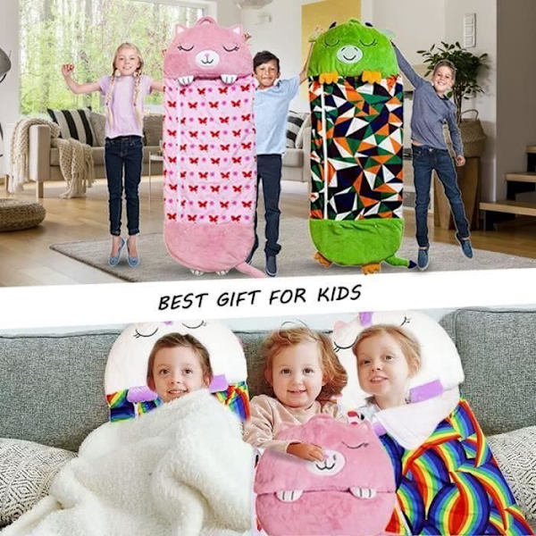 Sovsäck - Pimpimsky - M121 - 180X70 Cm - Bomull - För Barn Flickor Pink