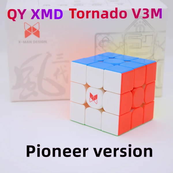 X-Man Tornado V3 M 3X3 Standard Magnetisk Kärna Speed Cube Xmd V3M Maglev 3X3X3 Magico Tävlingskub Pussel Gåvor Leksaker Pioneer version