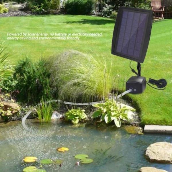 S soldriven syresättare luftpump syre för utomhuspool damm akvarium Hb04-Hb065