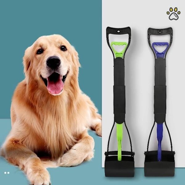 Fydun Hopfällbar Hundbajsskyffel - Vit - Medium - Hopfällbar Design Tandformad Bett