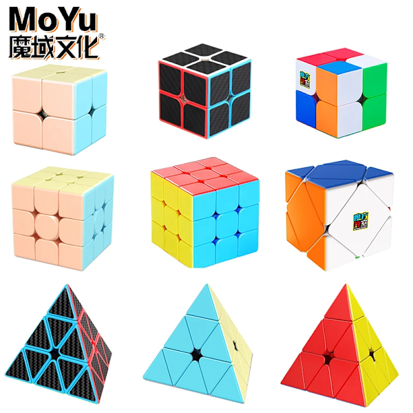 Magisk Kub 3X3 2X2 Professionell Specialspegel 3 Gånger;3 Hastighetspussel Barnleksak 3X3X3 Original Ungersk Cubo Magico Puppet Cube No.2