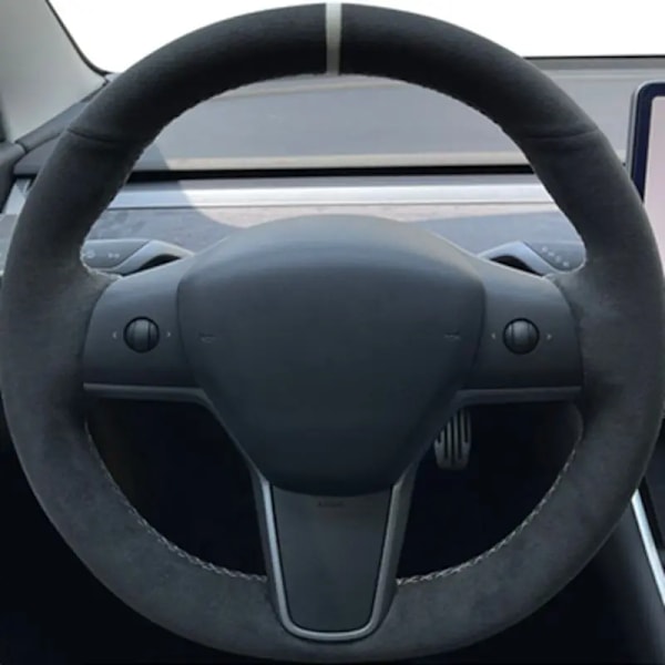 Rattöverdrag i mockaläder för Tesla Model 3 2015-2021 Model Y 2019-2021 Style 12