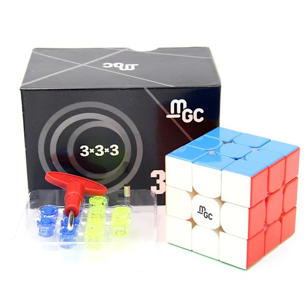 Yj Mgc Version Series 2X2 3X3 4X4 5X5 6X6 7X7 Elite M Magnetisk Megaminxeds Magic Speedcube Cubo Magico Leksaker För Barn Present MGC 3X3 V2 Color