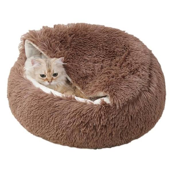Husdjurskorg - Ospecificerad - 40 cm - Brun - Halvsluten - Bekväm och mysig Brown