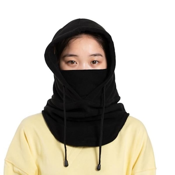 Mössa, Unisex Hatt, Enfärgad, Vindtät, Varm, Utomhussport, Cykling, Halsduk, Ansiktsskydd, Mjuk - Typ Svart