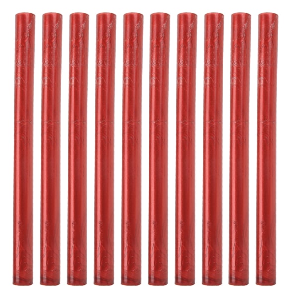 10 stk forseglingsvokspinner flerfarget små runde stempelverktøy for DIY-invitasjonerskort konvolutter (flammerød)