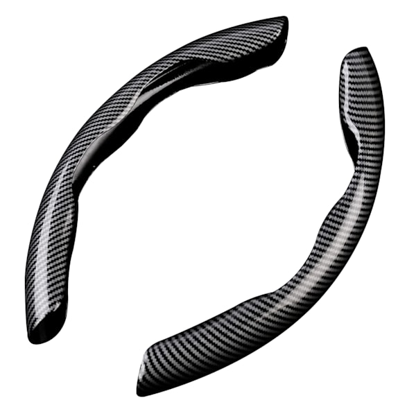 1 par rattöverdrag för bil, halkfritt läder, 38 cm, 15 tum, universellt, träimitation, rattförstärkare, skyddande överdrag Synthetic Fiber(.240)