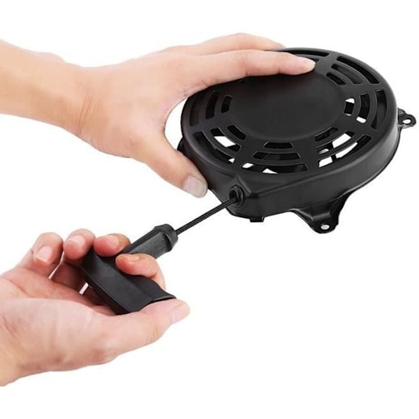 Startmotor Generator Motordel - Briggs Stratton 497680 - Svart - 140 X 115 X 22 Mm Black