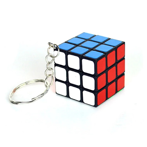 3 cm liten kub 3x3x3 mini speed magic cube för barn, tidig pedagogisk pusselkub, leksak, förskoleleksak, present till barn key chain