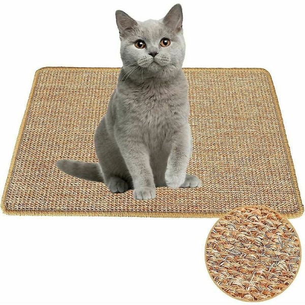 Cat Scratching Mat - Naturlig Sisal Scratcher Pad til katte