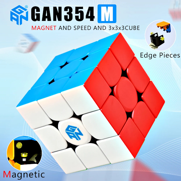 354 M V2 3X3X3 Magnetisk Magisk Hastighetskub Professionell Antistress Pussel 354M Fidget Leksaker Barnpresenter With GES