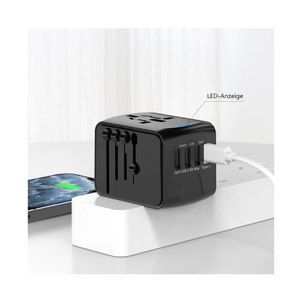 Reseadapter för hela världen, Universal resekontakt, Internationell adapter, Universaladapter