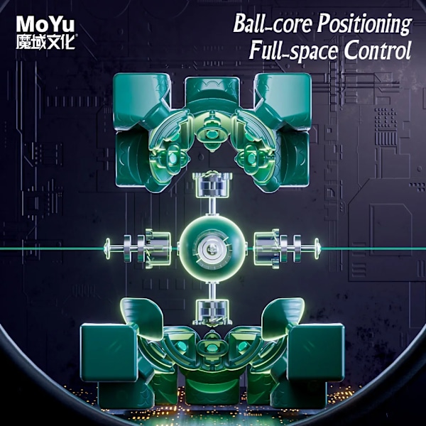 !Nytt! [Funcube] Wellong V9 3X3X3 Magic Cube Weilong Wrm Maglev Ball-Core Uv 3X3 Professionell Magnetisk Magic Cube Magnetic Version