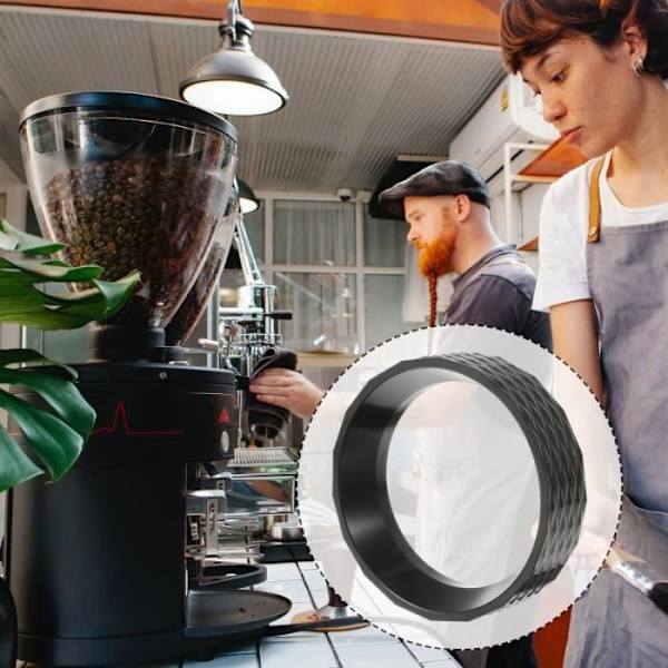 3 st Aluminiumlegering Kaffepulverring 58 mm Kaffepulver Mottagningsdosering Ring