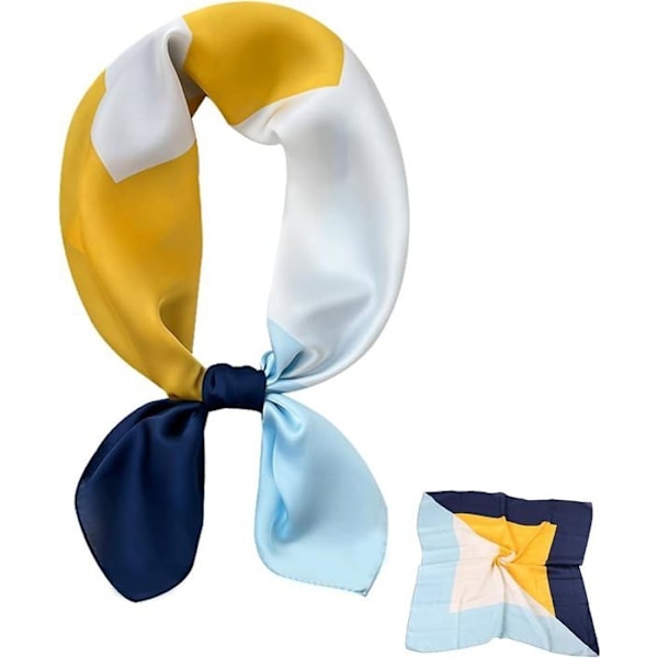 Sidenscarf för damer, lätt sidenscarf, huvudduk, elegant scarf