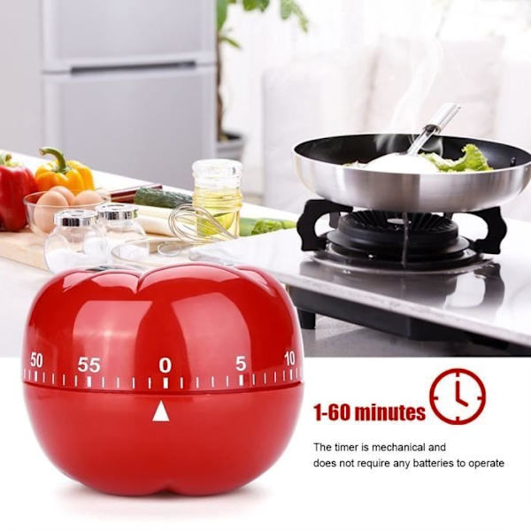 Analog Köksklocka Timer Alarm 60 Minuter - Kock Timer Bell Rolig Dekor Gåva Abi19