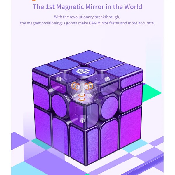 Mirror M Uv Cube 3X3 Magnetisk Magisk Speed Cube Professionell Gjuten Belagd 3X3 Mirror Cube Fidget Leksaker Cubo Magico Pussel mirror M UV