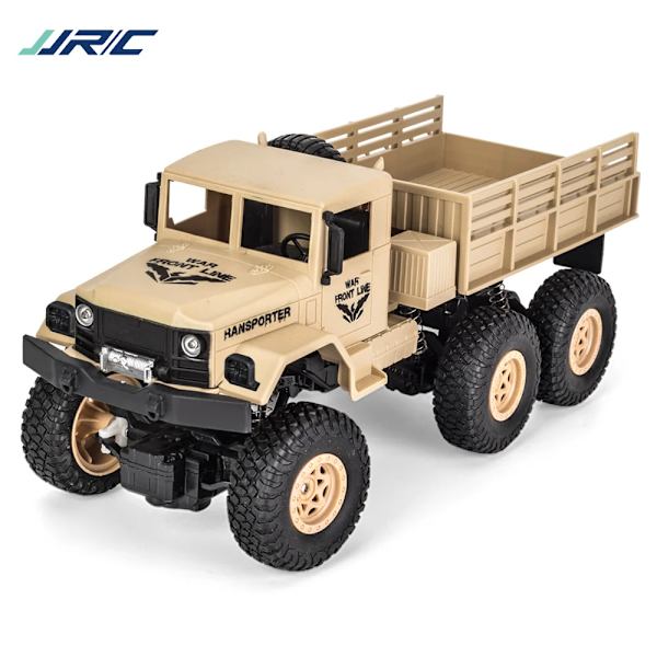 Jjrc 1/18 RC-bil terränggående 4x4 2.4G radiostyrd bil militär elektrisk maskin 10km/h RC-buggy leksaksbilar för pojkar Q69 Yellow