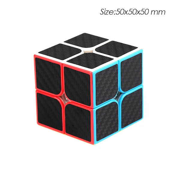 3C 3X3 Magic Speed Cube 3 Professionell 2X2 Barnpussel Thecubicle 3 C Kolfiber 2X2 Carbon fiber