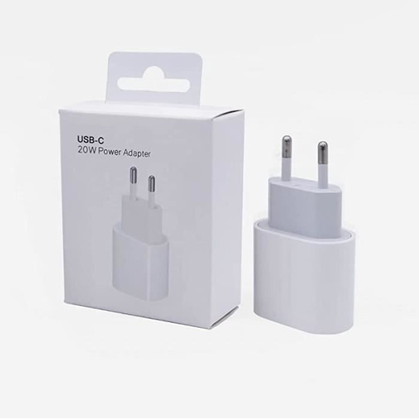 20W Snabbladdare - Zgeer - Usb C Adapter - Kompatibel Med Iphone Och Galaxy - Snabbladdning - Vit
