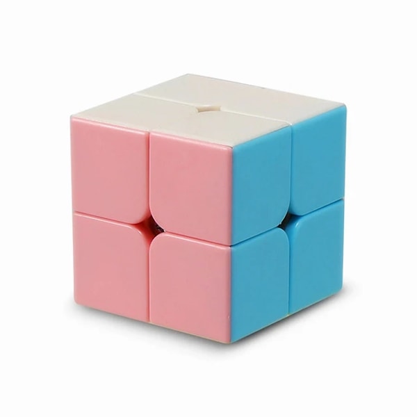Macarons Magisk Kub 2X2 3X3 4X4 5X5 Pyraminxed Stickerless 3X3X3 Speed Cube Tecknad Neo Pussel Leksak För Barn 2x2 cube