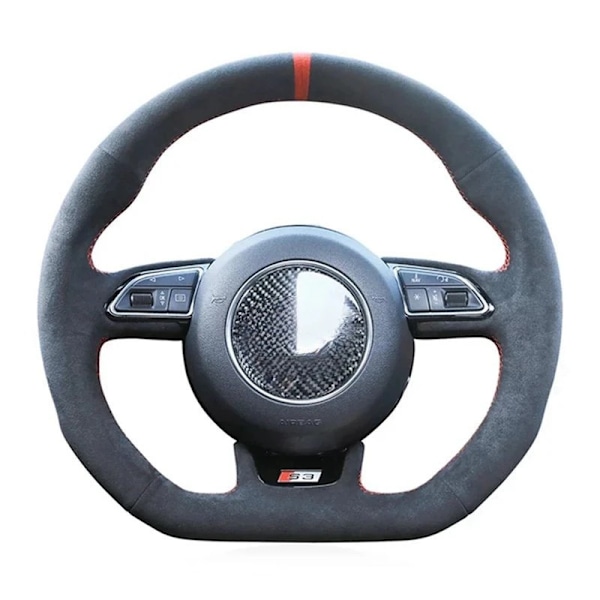 Handsydda svarta mockarattöverdrag för Audi S1 8X S3 8V Sportback S4 B8 Avant S6 C7 S5 8T S7 G8 RS Q3 8U SQ5 8R style 2